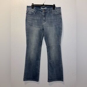 Wrangler Women's Western Mid Rise Stretch Boot Cut Jean, Medium Blue, 15W x 32L